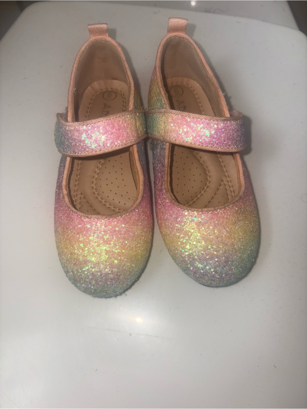 Girls' Glitter Rainbow Mary Jane Shoes